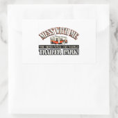 Mess with me, je knoeit met het hele caravanpark. rechthoekige sticker (Tas)