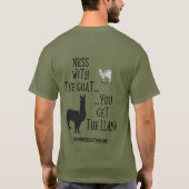 Mess with the Goats Mannen not T-shirt (Achterkant)