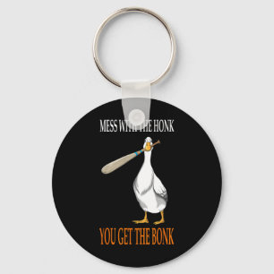 Mess With The Honk Goose Game Gamer Houten Club Co Sleutelhanger
