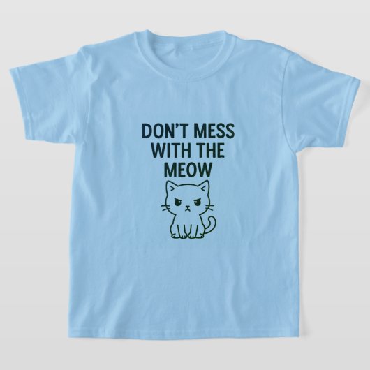 Mess With the Meow – Sweet but Psycho Cat T-shirt (Laagn)