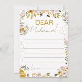 Message for the Future Bee Time Capsule Kaart (Voorkant)