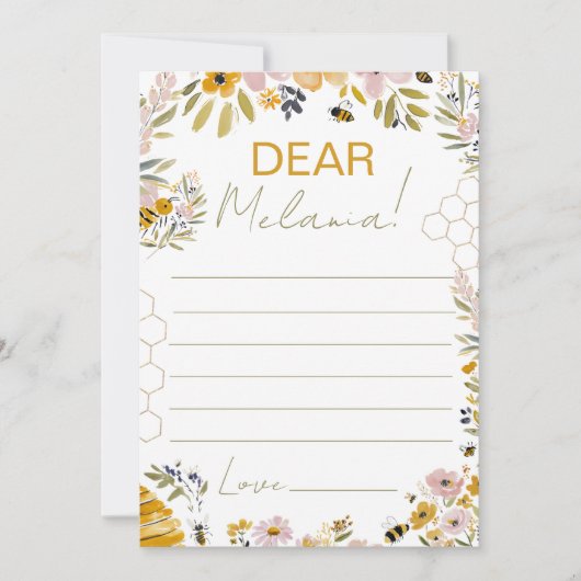 Message for the Future Bee Time Capsule Kaart (Voorkant)