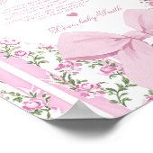 Message from the bump Love Shack Baby shower Poster (Hoek)