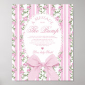 Message from the bump Love Shack Baby shower Poster (Voorkant)
