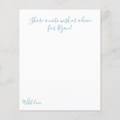 Message in a Bottle 1st Birthday Party Keepsake Flyer (Voorkant)