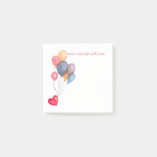 Message mit Love Post-it® Notes