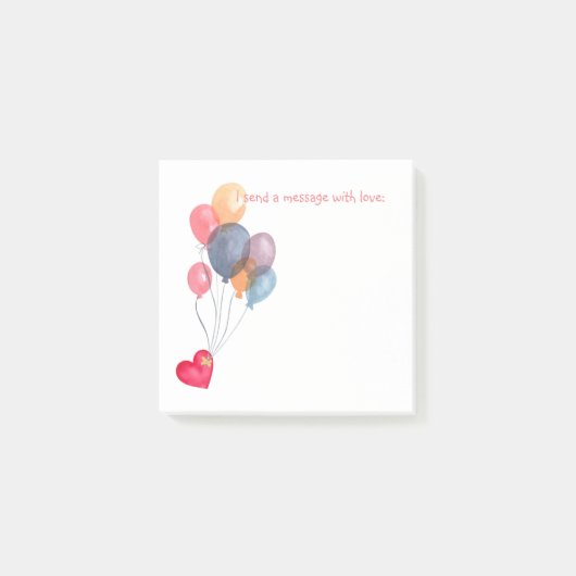 Message mit Love Post-it® Notes (Voorkant)