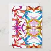 Message Wild Tropical Style Business Opening Invit Kaart (Achterkant)