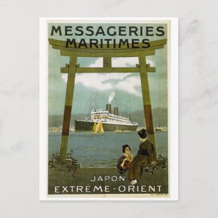 Messageries Maritimes Japon Extreme Orient Briefkaart