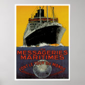 Messageries Maritimes Poster (Voorkant)