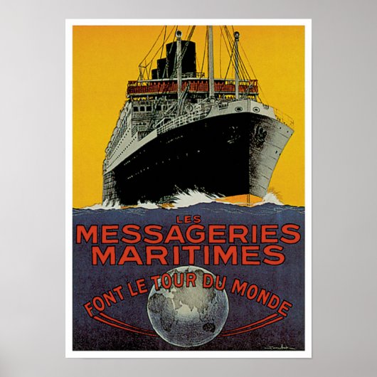 Messageries Maritimes Poster (Voorkant)