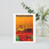 Messageries Maritimes PosterEuropa Briefkaart (Staand voorkant)