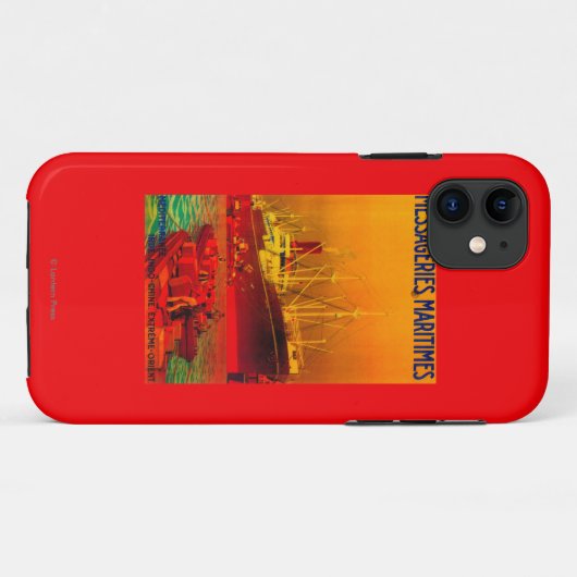 Messageries Maritimes  PosterEuropa Case-Mate iPhone Case (Achterkant (horizontaal))