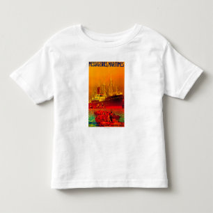Messageries Maritimes  PosterEuropa Kinder Shirts