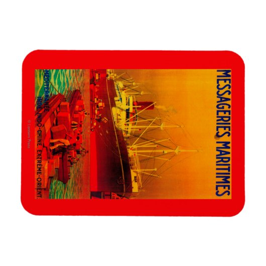 Messageries Maritimes  PosterEuropa Magneet (Horizontaal)