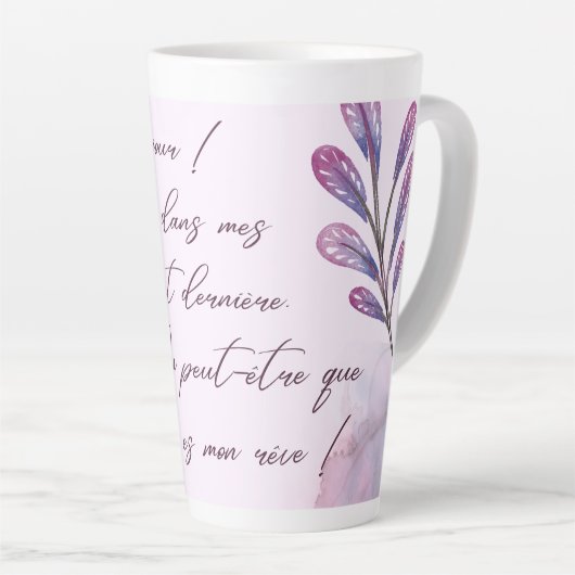 Messages d’amour mignons latte mok (Rechterhoek)