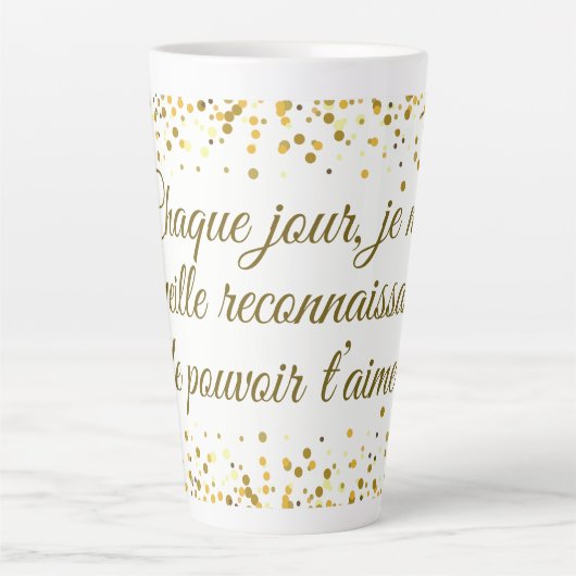 Messages d’amour profonds et romantiques latte mok (Voorkant)