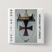 MESSAIAH GERETOURNEERD BADGE 2 VIERKANTE BUTTON 5,1 CM (Voorkant)