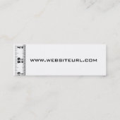 Messband Mini Visitekaartje (Achterkant)