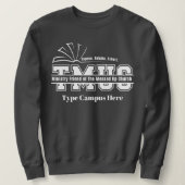 Messed Up Church Dames Varsity Grijs Campus Trui (Design voorkant)