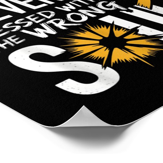 Messed With The Wrong Soul Suicide Prevention Awar Poster (Hoek)