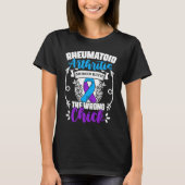 Messed Wrong Chick Ribbon Rheumatoid Arthritis Awa T-shirt (Voorkant)