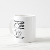 Messen in de Keuken houden Grappige Mok (Voorkant links)