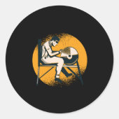 Messen slijpen ronde sticker (Voorkant)