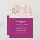 Messen, vorken en lepels U-Pick Kleuruitnodiging Kaart (Voorkant / Achterkant)