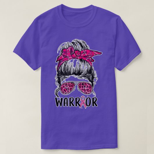 Messenborrelglazen draag roze borstkanker t-shirt (Design voorkant)