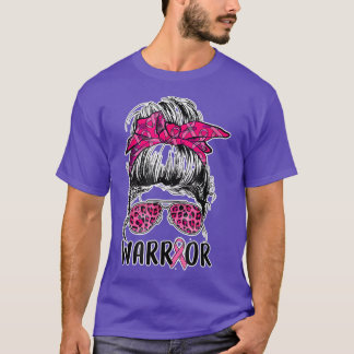 Messenborrelglazen draag roze borstkanker t-shirt