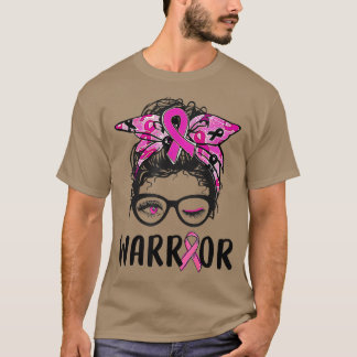 Messenborrelglazen draag roze borstkanker t-shirt
