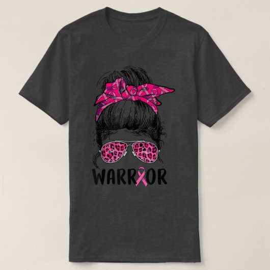 Messenborrelglazen draag roze borstkanker t-shirt (Design voorkant)
