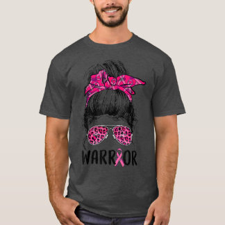 Messenborrelglazen draag roze borstkanker t-shirt