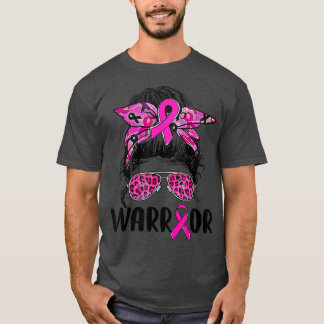 Messenborrelglazen draag roze borstkanker t-shirt
