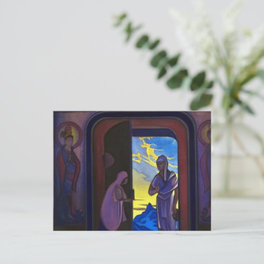 Messenger, 1946 by Nicholas Roerich Briefkaart (Staand voorkant)