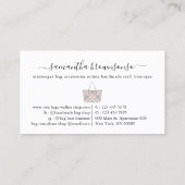 Messenger accessoires online handtas visitekaartje (Achterkant)