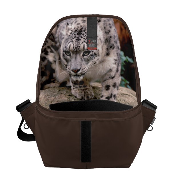 Messenger Bag Snow leopard (Front Open)
