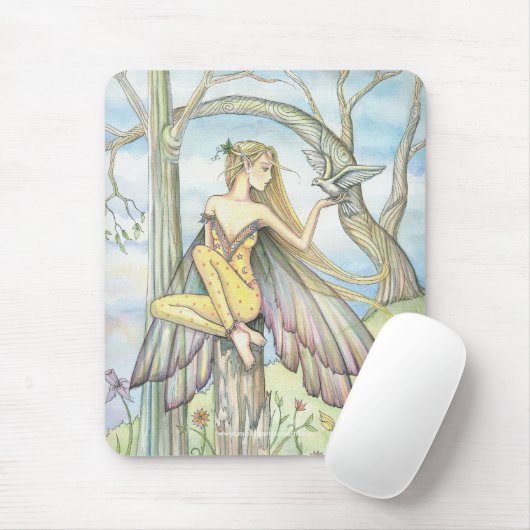 Messenger Fairy Dove Mousepad Muismat (Met muis)