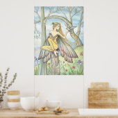 Messenger Fairy Dove Poster van Molly Harrison (Keuken)