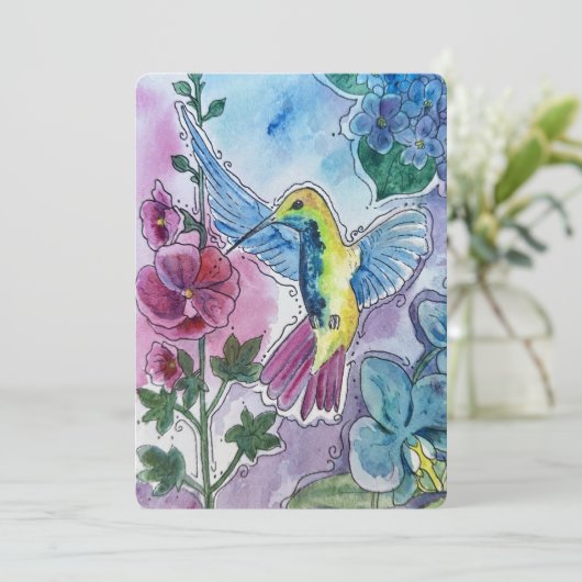 Messenger of Joy Feestdagenkaart (Staand voorkant)