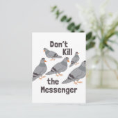 Messenger Pigeon Briefkaart (Staand voorkant)