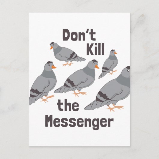 Messenger Pigeon Briefkaart (Voorkant)