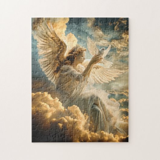 Messengers of Peace Angel with White Dove Legpuzzel (Verticaal)