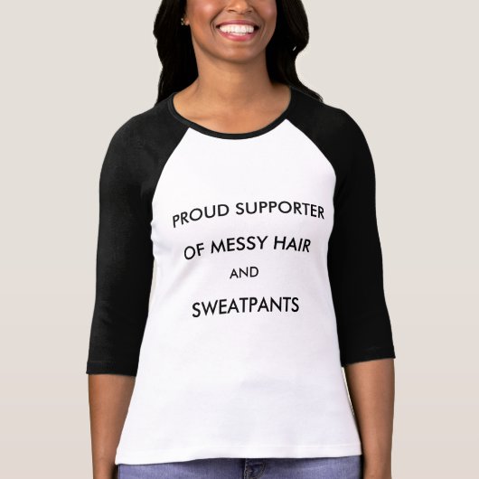 Messenhaar en Sweatpants (Vrouwenhonkbal T) T-shirt (Voorkant)