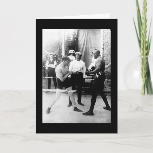 Messenmaker versus Johnson Bokswedstrijd 1914 Kaart (Voorkant)