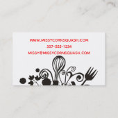 Messenmakerskruiden visitekaartje (Achterkant)