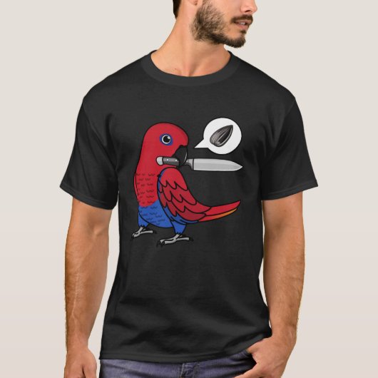 Messenpapegaai wil Vrouw I Eclectus T-shirt (Voorkant)