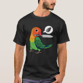 Messenpapegaai wil zaden I Fischers Lovebird T-shirt (Voorkant)