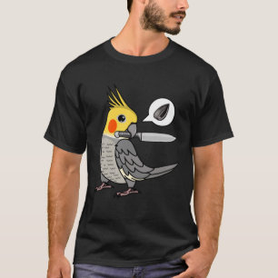 Messenpapegaai wil zaden in Cockatiel T-shirt